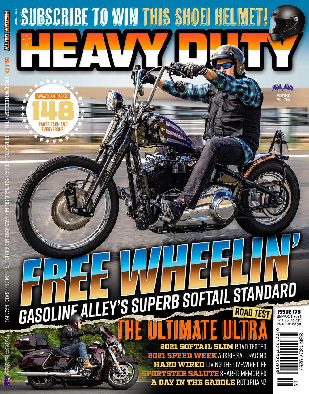 Heavy Duty Magazine cover featuring the motorcycle from the hero image