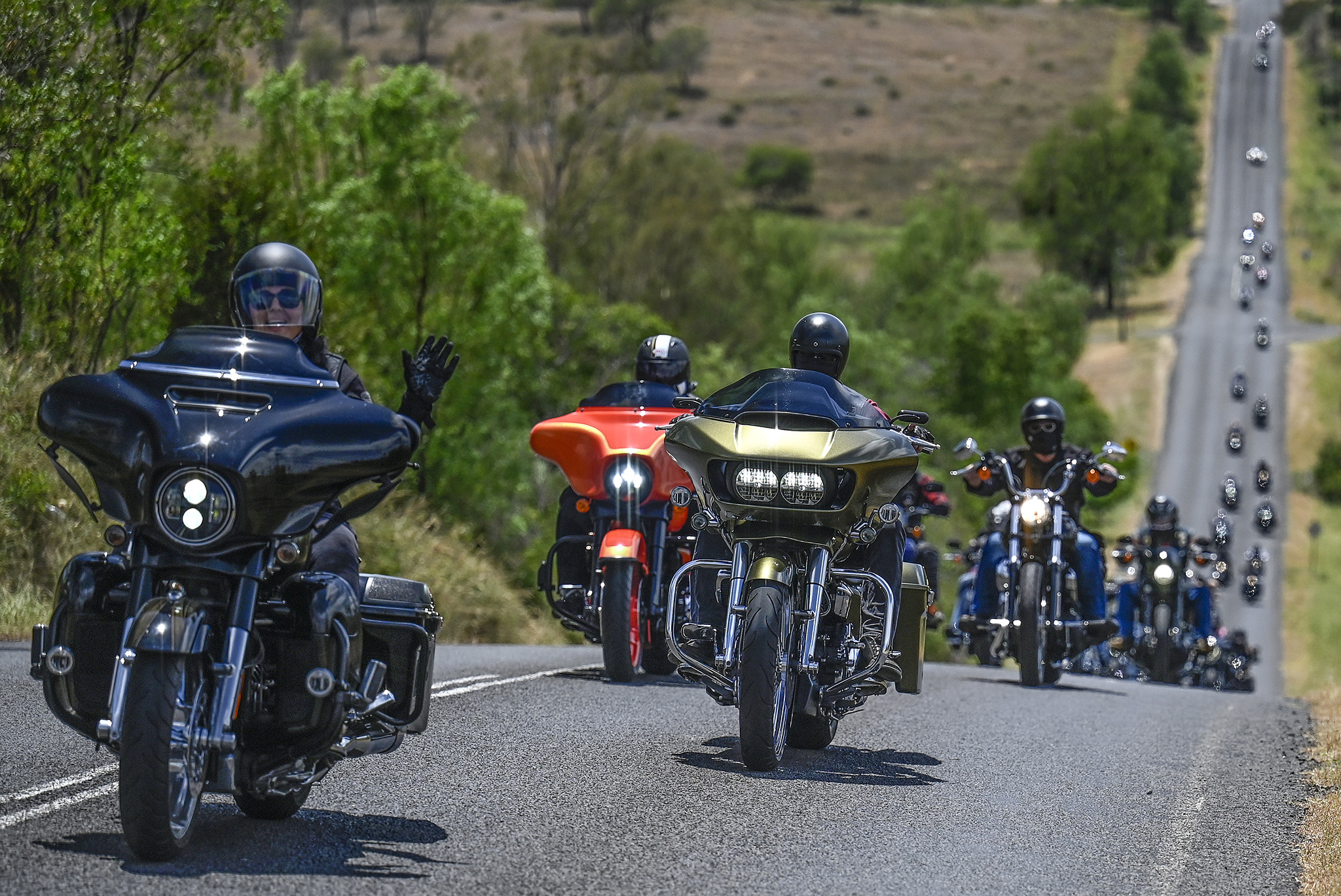 Motorcycle press launch photography
