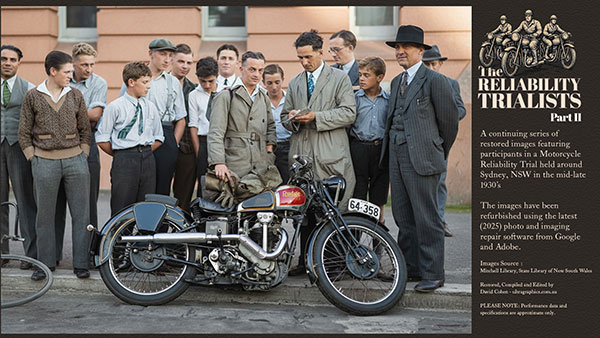 Historic motorcycle trial rider